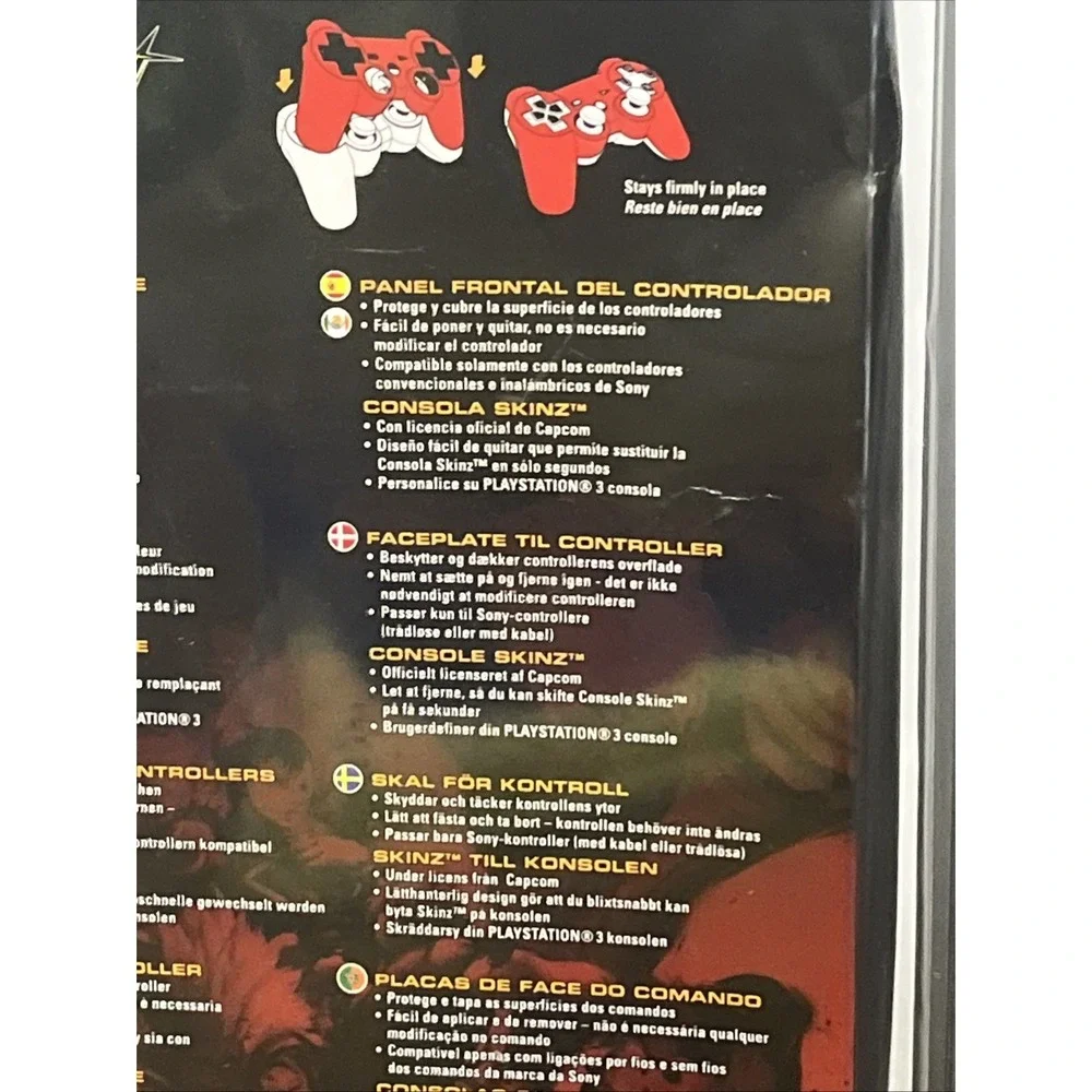 Collector Edition Street Fighter Controller Faceplates + Console Skinz Set Of 2